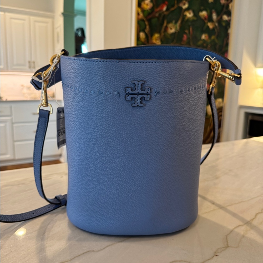 Tori Burch McGraw leather bucket purse